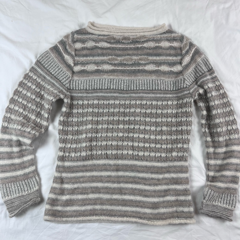 Peru sol alpaca sweater fair isle sweater wool